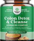 Natures Craft Colon Cleanser & Detox - Lactobacillus Acidophilus Probiotic Supplement Body Cleanse - Psyllium Husk Capsules Gut Health Supplement