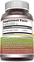 Amazing Nutrition Formulas Apple Cider Vinegar 1500 mg Per Serving Supplement | Capsules | Non-GMO | Gluten | Made in USA (360 Count)