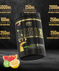 EPN Supplements Ballistic Pre Workout | #1 New Pre Workout Powder W/ Nitric Oxide Booster, Electrolytes, Caffeine & Nootropics | Insane Pumps, Focus, Stamina, Energy, Hydration For Men & Women - Citrus Blast