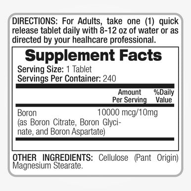 Fito Medic'S Lab Boron 10 Mg 240 Servings Boron Supplement For Men Boron Supplement For Women Boron Supplement Ultra High Absorption, S.