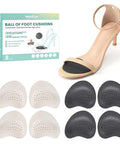 Welnove Leather Metatarsal Pads Women - Welnove Ball Of Foot Cushions For Women Men Comfort Anti Slip Forefoot Pads Inserts For High Heels Sandals Flats Pumps And Mules All Day Pain Relief 4 Pairs