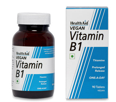 HealthAid Vitamin B1 Thiamin 100mg Prolong Release 90 Tablets