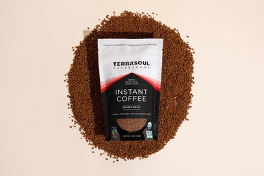 Terrasoul Superfoods Organic ze-Dried Instant Coffee 3.5 oz - Fairtrade | Arabica Beans | Fresh Taste | Medium Roast