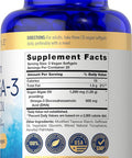 Carlyle Vegan Omega 3 Supplement | 1290 mg | 60 Softgels | Plant Based | Non-GMO & Gluten | from Algae Oil