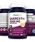 NusaPure Quercetin 1000 mg - 200 Veggie Caps (Non-GMO,Gluten-Free, Vegetarian)