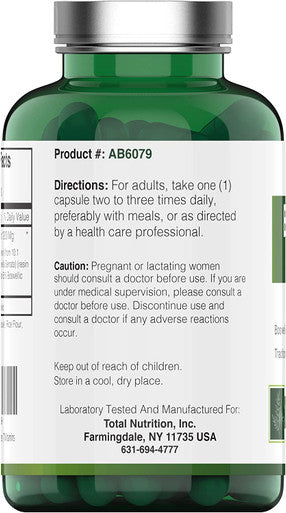 Boswellia Serrata Herbal Extract Capsules | 1200 MG/Capsule (120 Capsules) | Joint Support Supplement* | Promotes Mobility & Flexibility* | Ayurvedic Herb: Indian Olibanum/Frankincense | TNVitamins