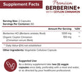 NutriFlair Premium Berberine 1200mg, 120 Capsules - Plus Pure True Ceylon Cinnamon, Berberine HCI Root Supplements Pills - Supports Glucose Metabolism, Immune System, Healthy Weight Management
