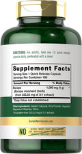 Carlyle Bacopa Monnieri Capsules | 1000 mg | 180 Capsules | Gluten Free Supplement