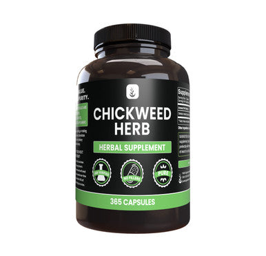 PURE ORIGINAL INGREDIENTS Chickweed Herb, (365 Capsules), No Magnesium Or Rice Fillers, Always Pure, Lab Verified