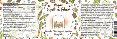 Vegan Digestive Fibers by Kala Health Unique Combination of prebiotic fibers and Marine Algae That stimulates Easy Bowel and Colon Movement 60