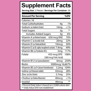 Dr. Tobias Hair Vitamin Gummy Delicious Biotin Gummies for Hair Skin and Nails with Folate Zinc Vitamin B12 and More Vegan 60 Count 1 Daily
