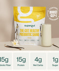 Supergut Prebiotic Shakes | Meal Replacement | Boost GLP-1 | High Protein and Fiber | No Added Sugar | Keto Food Meal Snack (Vanilla 14 servings)