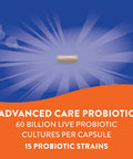 Nature S Way Fortify Optima Daily Probiotic 60 Billion 15 Strains Digestive And Immune Support* With Prebiotics 30 Capsules
