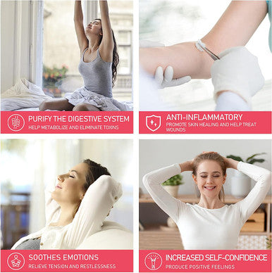 Rose Oil for Skin Care Stress Relief,Natural Rose Essential Oil for Diffuser Aromatherapy Massage Fragrance DIY -3.38 Fl Oz