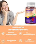 BSSTABBON Berberine Gummies With Berberine Hcl,Ceylon Cinnamon,Magnesium Glycinate Per Serving For Men And Women 60Gummies