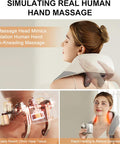 Mekk Shiatsu Neck Massager With Heat, Cordless Deep Tissue 4D Expert Kneading Massage Pillow For Neck, Back, Shoulder, Traps, Back And Leg Pain Relief, Gifts For Men Women Mom Dad