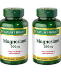 Nature's Bounty Magnesium 500 mg, 200 Tablets (2 Pack)