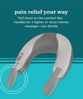 Homedics Pro Therapy Vibration Neck Massager With Heat Soft Foam, Vibration Massage, Plus Soothing Heat And Choice Of 2 Speeds, Pull Tighter To Increase Intensity, Tan