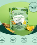 Four Sigmatic Happy Gut Organic Herbal Tea | Organic Lemon Ginger Tea With Probiotics & Turkey Tail Mushroom | Instant Digestive Tea | Vegan Gluten- | Lemon Ginger 24 Servings