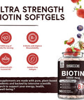 Vitacook Biotin, Hair, Skin & Nails, 10000 Mcg, High Potency, With Coconut Oil, No Gelatin, Vegetarian-Friendly, Once Daily, Non-Gmo, 90 Softgels