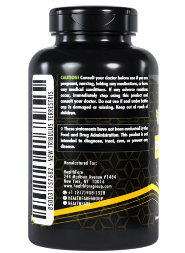 Healthfare Tribulus Terrestris 32,500Mg | 200 Capsules | High Potency Herbal Supplement | Supports Wellness | Non-Gmo | Gluten Free