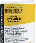 Vimergy Micro-C Capsules, 180 Servings 500mg All-Natural Buffered Vitamin C with Rose Hips, Rutin, Grape Seed & Acerola Fruit Extract Antioxidant - Supports a Healthy Immune System & Skin Health