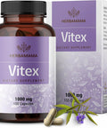 Herbamama Vitex Berry Capsules â€“ Natural Menopause Supplements For Women â€“ 1000Mg Vitex Chasteberry Fruit Per Serving For Menopause Support â€“ Vegan Non-Gmo â€“ 50-Day Supply