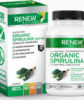 Renew Actives Maximum Strength Spirulina Tablets 1000Mg Per Serving! Supports Immune System, Heart, Cells And Energy Rich In Antioxidants, Vitamins, Minerals. 60 Supplement Capsules!
