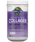Garden of Life Marine & Grass-Fed Collagen Peptides Powder Supplement (Type I Iii) With Probiotics Bcaas & Hyaluronic Acid For Radiant Hair Skin & Nails Unflavored 20G Per Serving 12 Servings
