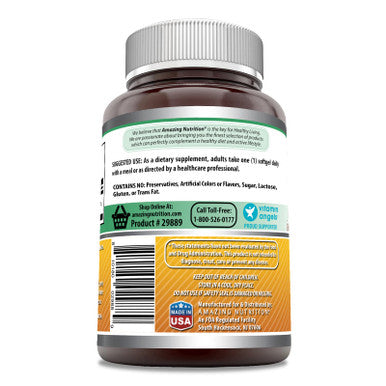 Amazing Formulas Vitamin D3 With Coconut Oil 5000 Iu 360 Softgels Supplement | Non-Gmo | Gluten Free | Made In Usa