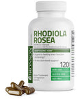 Bronson Rhodiola Rosea Vegetarian Capsules - Adaptogenic Herb - Brain, Stress & Mood Support - Non-Gmo, 120 Count
