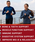 Calcium With Vitamin D3 K2 Gummies, Sugar Calcium Supplement For Women & Men, Chewable Calcium Citrate With Magnesium, Zinc For Bone, Muscle & Immune Support