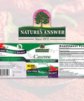 Nature'S Answer Cayenne Pepper Powder Capsule Supplement 90-Count