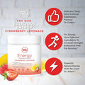 TRU Supplements Supplements Energy Pre Workout Training Formula Vegan Friendly No Jitters Improve Workout Performance Naturally Extracted Flavors 20 Servings (Iced Tea Lemonade)