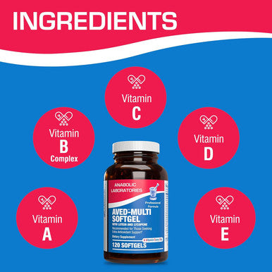 Anabolic Laboratories Daily Multivitamin For Men And Women - 120 Daily Multi Vitamin And Minerals Supplement Softgels For Daily Health