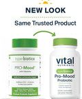 Hyperbiotics Pro-Mood Probiotic Supplement | Supports Stress Management | Promotes Calmness Focus & Immune Function | Shelf-Stable | Vegan Dairy & Gluten | 60 Count