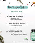 Natural Iodine VegaveroÃƒâ€šÃ‚Â® | from Organic Scottish Sea Kelp (PureSeaÃƒâ€šÃ‚Â®) | 180 Capsules | 231 mg Seaweed Powder with 150 mcg Pure Iodine | NO Tablets = NO Additives | Vegan Supplement