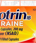 Motrin IB Migraine Relief Liquid Gel Capsules with Ibuprofen per Capsule Fast and Effective Migraine Headache Relief Medicine with NSAID Pain Reliever Ibuprofen Caffeine-Free