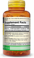 MASON NATURAL Vitamin A 3,000 mcg 10000 IU from Fish Liver Oil, Promotes Healthy Vision, Supports a Healthy Immune System, Essential Nutrient, Softgels, Yellow, 100 Count, Pack of 3