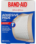 J&J Adhesive Pad Lrg Size 10S Band-Aid Large Comfort-Flex Adhesive Pads