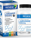 Renew Actives L-Arginine Supplement For Improved Strength - Essential For Protein Synthesis - Helps Promote Physical Performance - 120 Tablets