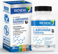 Renew Actives L-Arginine Supplement For Improved Strength - Essential For Protein Synthesis - Helps Promote Physical Performance - 120 Tablets