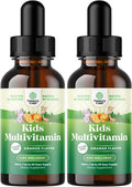 Natures Craft Liquid Multivitamin for Kids Immunity Support - Yummy Toddler Multivitamin Supplement with a C D3 E B6 and D3 Liquid Vitamins for Kids of All Ages - High Absorption Kids Liquid Multivitamin (2 Pack)