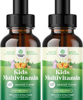 Natures Craft Liquid Multivitamin for Kids Immunity Support - Yummy Toddler Multivitamin Supplement with a C D3 E B6 and D3 Liquid Vitamins for Kids of All Ages - High Absorption Kids Liquid Multivitamin (2 Pack)