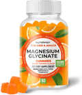 Magnesium Glycinate Gummies For Kids & Adults Women & Men - Sugar Gluten Non-Gmo Vegan Chewable Supplement