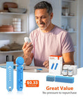 Ihealth Acacia Blood Glucose Monitor Kit, 100 Glucometer Strips, 100 Lancets, 1 Blood Sugar Monitor, 1 Lancing Device, 1 Travel Bag, No Coding, Portable Diabetes Testing Kit, Blood Sugar Testing Kit
