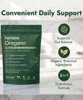 Herbies Oregano Oil Capsules Organic With Black Seed Oil 2 In 1 Herbal Formula 300 Softgels 6000Mg