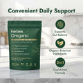 Herbies Oregano Oil Capsules Organic With Black Seed Oil 2 In 1 Herbal Formula 300 Softgels 6000Mg