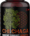 Chaga Mushroom Capsules Supplement for Immune Health Support - 120 Vegetarian Capsules