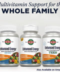 Kal Enhanced Energy Supplements, Once Daily Whole Food Multivitamin For Women And Men, Iron Free, 23 Essential Vitamins, Minerals, Super Foods, Digestive Enzymes, 60-Day , 60 Serv, 60 Vegtabs